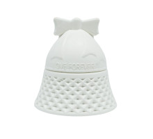 Lădiță decorativă „Clopoțel de Crăciun”, gips, 8*8*8 cm 2 piese CM*