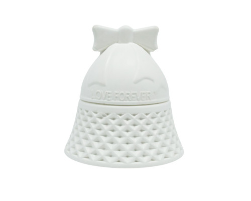 Lădiță decorativă „Clopoțel de Crăciun”, gips, 8*8*8 cm 2 piese CM*