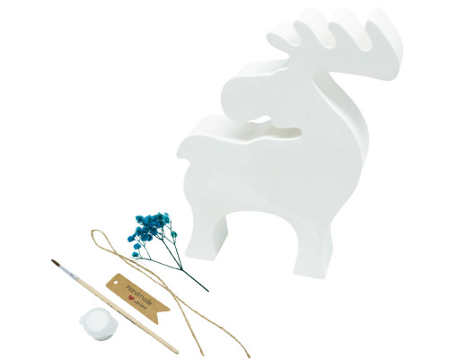Set creatie „Cerbul 1”, gips, 11*8*2 cm + vopsele si accesorii CM*