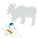 Set creatie „Cerbul 2”, gips, 7.5*11*2 cm + vopsele si accesorii CM*