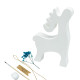 Set creatie „Cerbul 3”, gips, 11,5*7*2 cm + vopsele si accesorii CM*