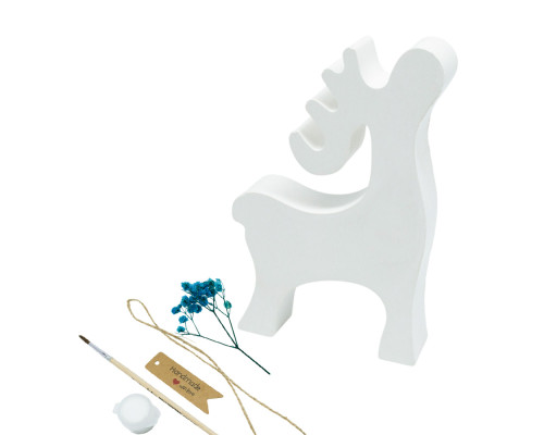 Set creatie „Cerbul 3”, gips, 11,5*7*2 cm + vopsele si accesorii CM*