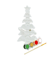 Set creatie „Brad Merry Christmas”, gips, 16*9*2 cm + vopsele CM*