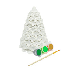 Set creatie „Brad din flori”, gips, 10*8*7 cm + vopsele CM*