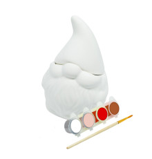 Set creatie lădiță „Pitic”, gips, 8*8*8 cm 2 piese + vopsele CM*