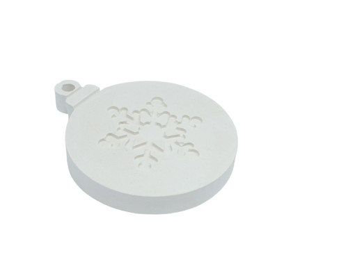 Pandantiv de Crăciun "Fulg", gips, 7,5*6*1 cm CM*