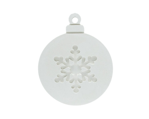 Подвеска новогодняя "Снежинка", гипс, 7,5*6*1 см CM*