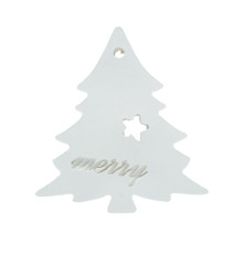 Pandantiv de Crăciun "Brad", gips, 8,5*8*1 cm CM*