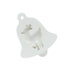 Pandantiv de Crăciun "Clopotel", gips, 9,5*8*1 cm CM*