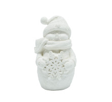 Figurină decorativă „Omuleț de zăpadă cu fulg”, gips, 9*5*4 cm CM*