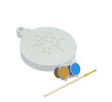 Set creatie pandantiv "Fulg", gips, 7,5*6*1 cm + vopsele CM*