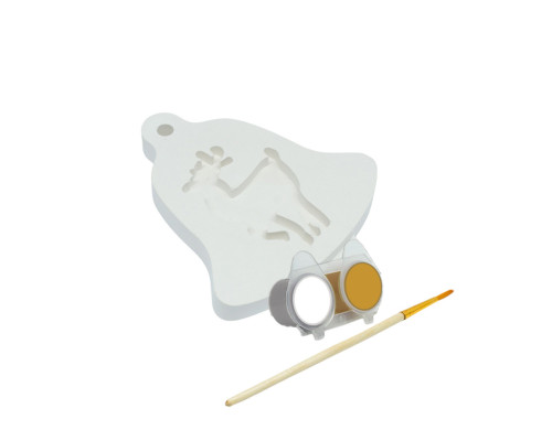 Set creatie pandantiv "Clopotel", gips, 9,5*8*1 cm + vopsele CM*
