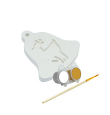 Set creatie pandantiv "Clopotel", gips, 9,5*8*1 cm + vopsele CM*