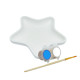 Set creatie suport "Steaua", gips, 15*15*2,5 cm + vopsele+ autocolant CM*