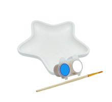 Set creatie suport "Steaua", gips, 15*15*2,5 cm + vopsele+ autocolant CM*