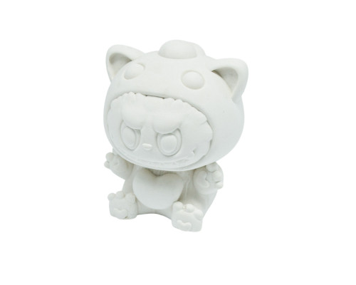 Figurina ipsos Labubu pentru pictat, 8x6x6 cm CM*
