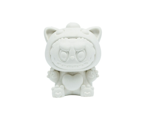 Figurina ipsos Labubu pentru pictat, 8x6x6 cm CM*