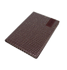 Carnet А5 80foi, matematica, piele eco cu perforații și sclipici, ciocolata, 9201 (1/40)