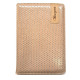 Блокнот А5 80л. клетка, эко-кожа с перфорацией и блестками, бежевый, 9203 (1/40)