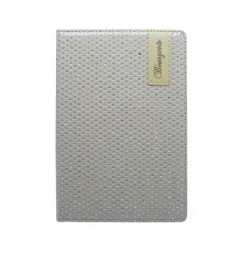 Carnet А5 80foi, matematica, piele eco cu perforații și sclipic, bej, 9203 (1/40)