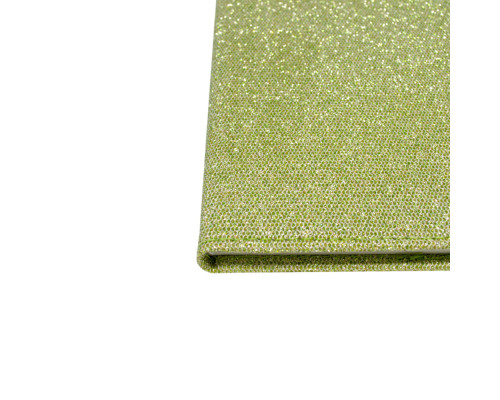 Блокнот А5 80л. клетка, эко-кожа с блестками, золото, 9205 (1/40)