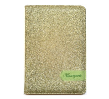 Carnet А5 80foi, matematica, piele eco cu sclipici, aurie, 9205 (1/40)