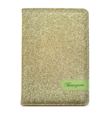 Carnet А5 80foi, matematica, piele eco cu sclipici, aurie, 9205 (1/40)