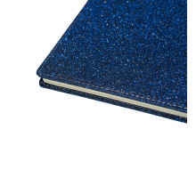 Carnet А5 80foi, matematica, piele eco cu sclipici, albastru, 9206 (1/40)