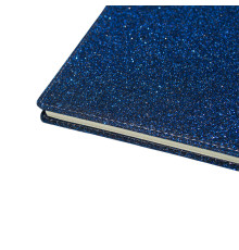 Carnet А5 80foi, matematica, piele eco cu sclipici, albastru, 9206 (1/40)