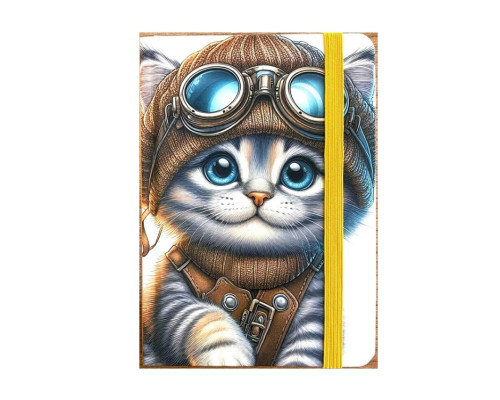 Carnet А6 80foi, matem., coperta tare cu elastic, N9830 (40)