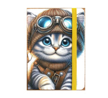 Carnet А6 80foi, matem., coperta tare cu elastic, N9830 (40)