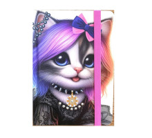 Carnet А6 80foi, matem., coperta tare cu elastic, N9831 (40)