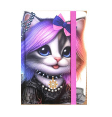 Carnet А6 80foi, matem., coperta tare cu elastic, N9831 (40)