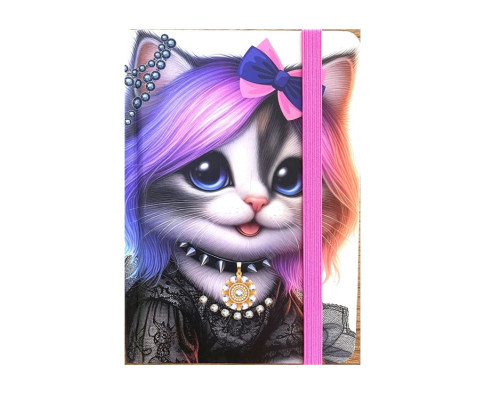 Carnet А6 80foi, matem., coperta tare cu elastic, N9831 (40)