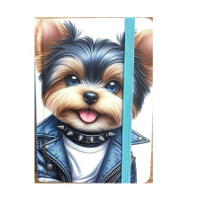 Блокнот А6 80л. клетка, твердая обложка с резинкой N9832 (40)