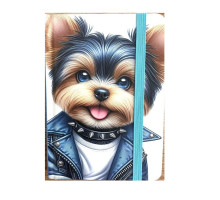 Блокнот А6 80л. клетка, твердая обложка с резинкой N9832 (40)