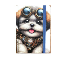 Carnet А6 80foi, matem., coperta tare cu elastic, N9833 (40)