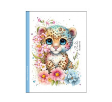 Блокнот B6 (128х165мм), 48 л, клетка, интегр. обложка, 23177 (10)