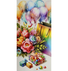 Plic felicitare pentru bani 168x84mm КВ 25-170 (10/300)