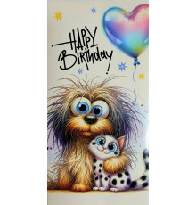 Конверт для денег поздравительный 168х84мм КВ 25-178 (10/300)