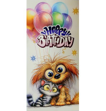 Plic felicitare pentru bani 168x84mm КВ 25-179 (10/300)