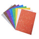 Картон цветной А4 8л. с глиттером и звездами, 250г/м, Mandarin GLP250-S-8 (120)