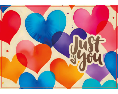 Felicitare cu plic, 70x100 mm, ЛВ 25-122 (10) (10/300)