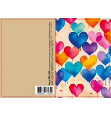 Felicitare cu plic, 70x100 mm, ЛВ 25-122 (10) (10/300)