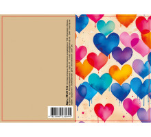 Felicitare cu plic, 70x100 mm, ЛВ 25-122 (10) (10/300)