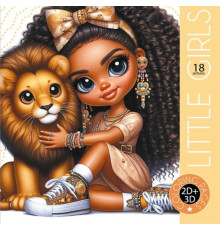 Carte de colorat 200*200mm, 16foi "LITTLE GIRLS" 2D+3D 25169 (20)