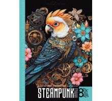 Раскраска A4, 16 стр, "STEAMPUNK PARROT" 23371 (20)