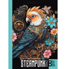 Carte de colorat A4, 16 pag "STEAMPUNK PARROT" 23371 (20)