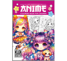 Раскраска A4, 16 стр, "ANIME" 25192 (20)
