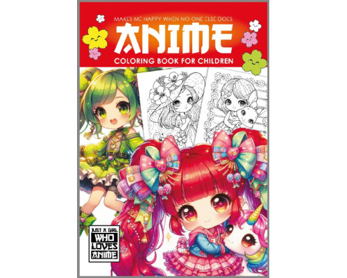 Раскраска A4, 16 стр, "ANIME" 25194 (20)